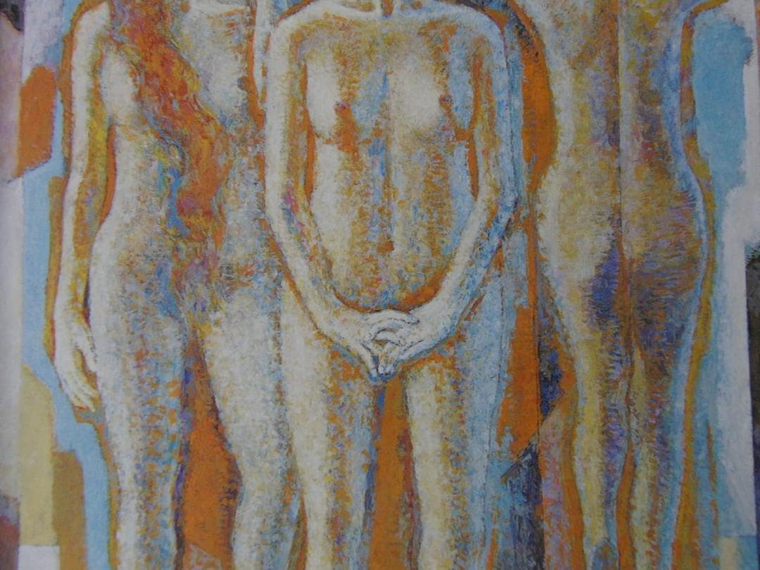 小川博史、【スニオンの三女神】、希少な額装用画集より