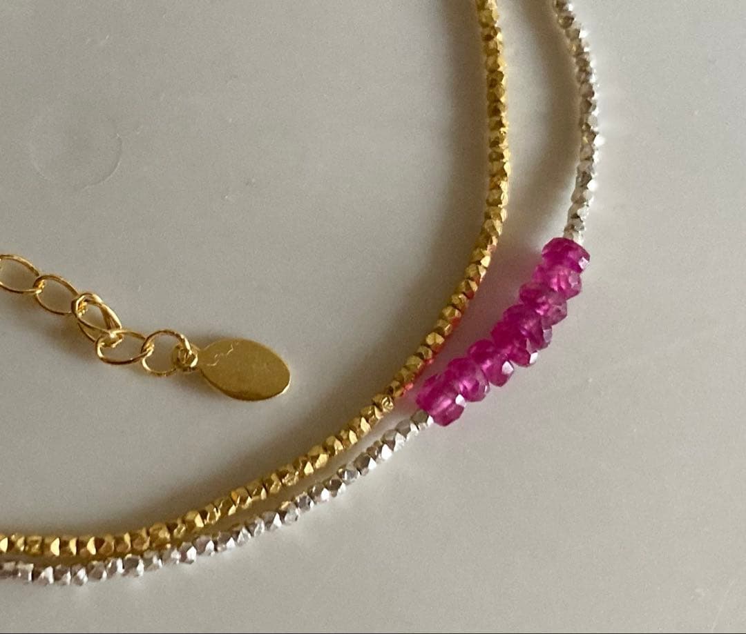 m.1129865 オーダー カレンシルバールビー ブレスレット