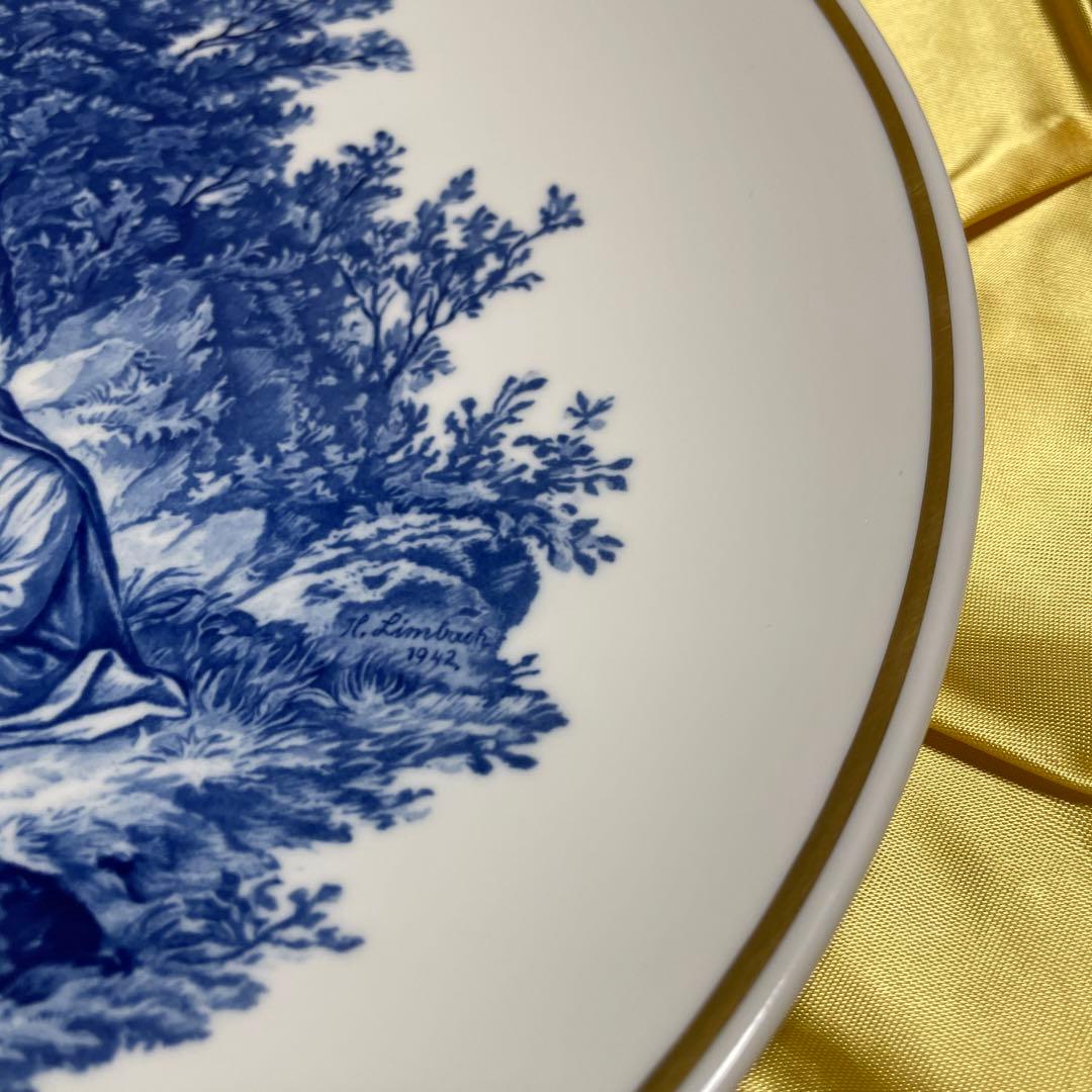 ◇美品・１９４２年・クリスマスプレート・直径２５cm・箱入り◇Meissen◇