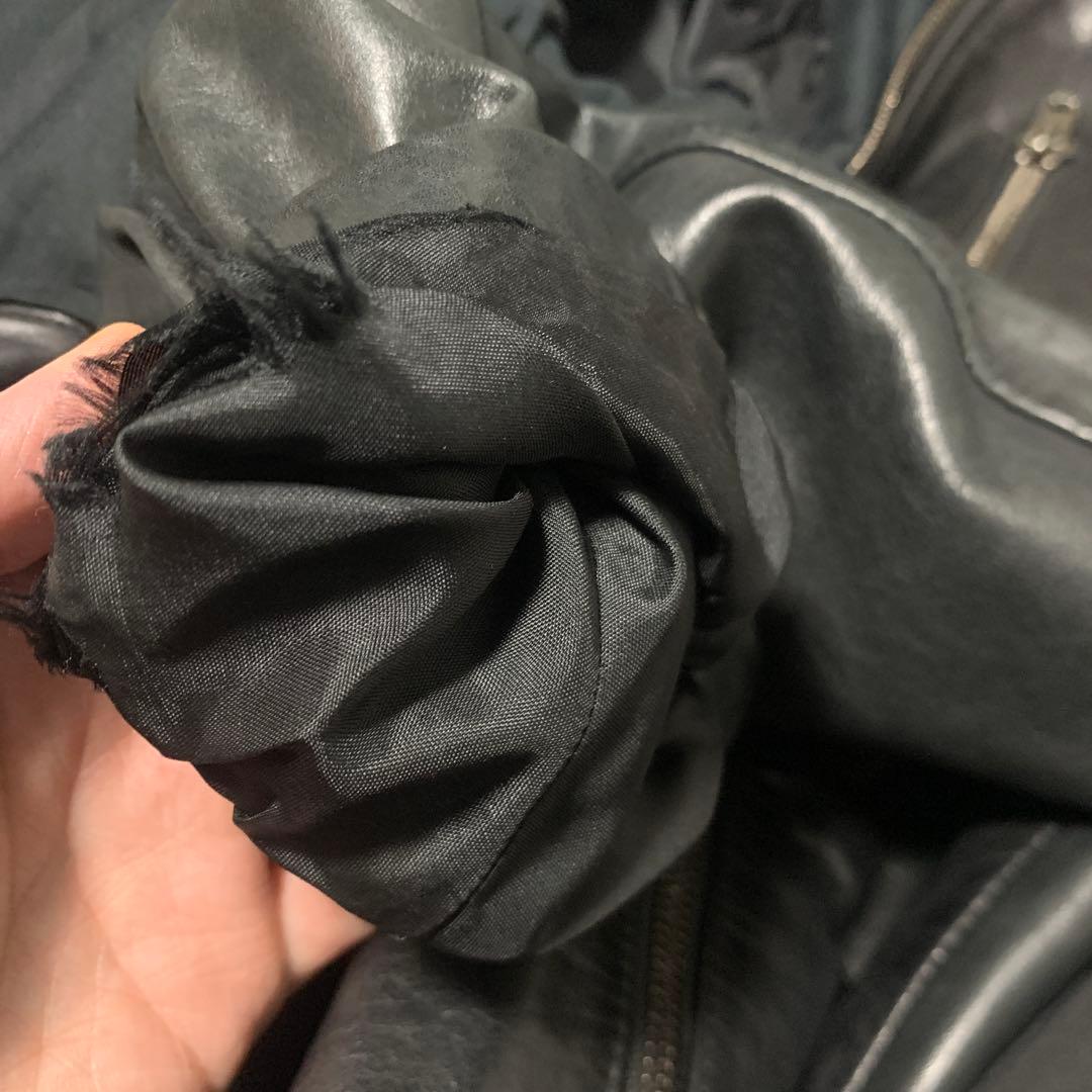 Martin Margiela マルジェラ 八の字ライダース 09AW ブラック