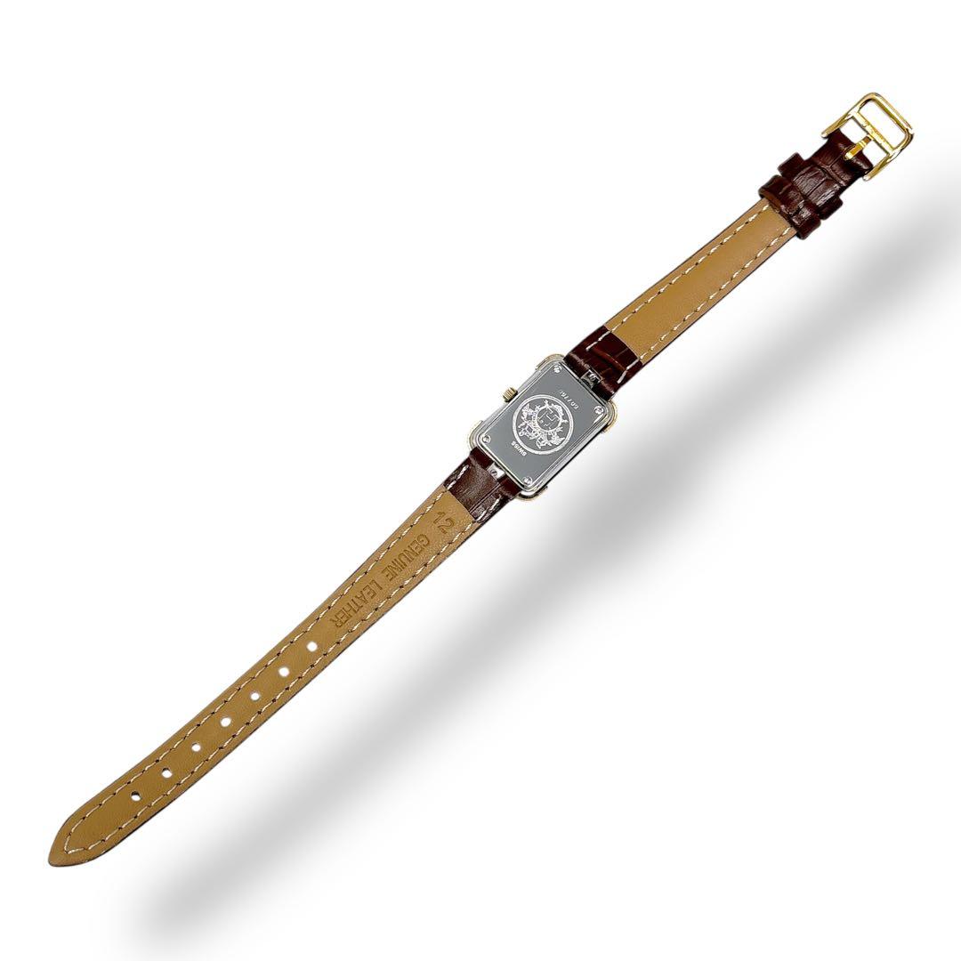 エルメス クロアジュール コンビ 革ベルト ホワイト レディース 時計 ブランド