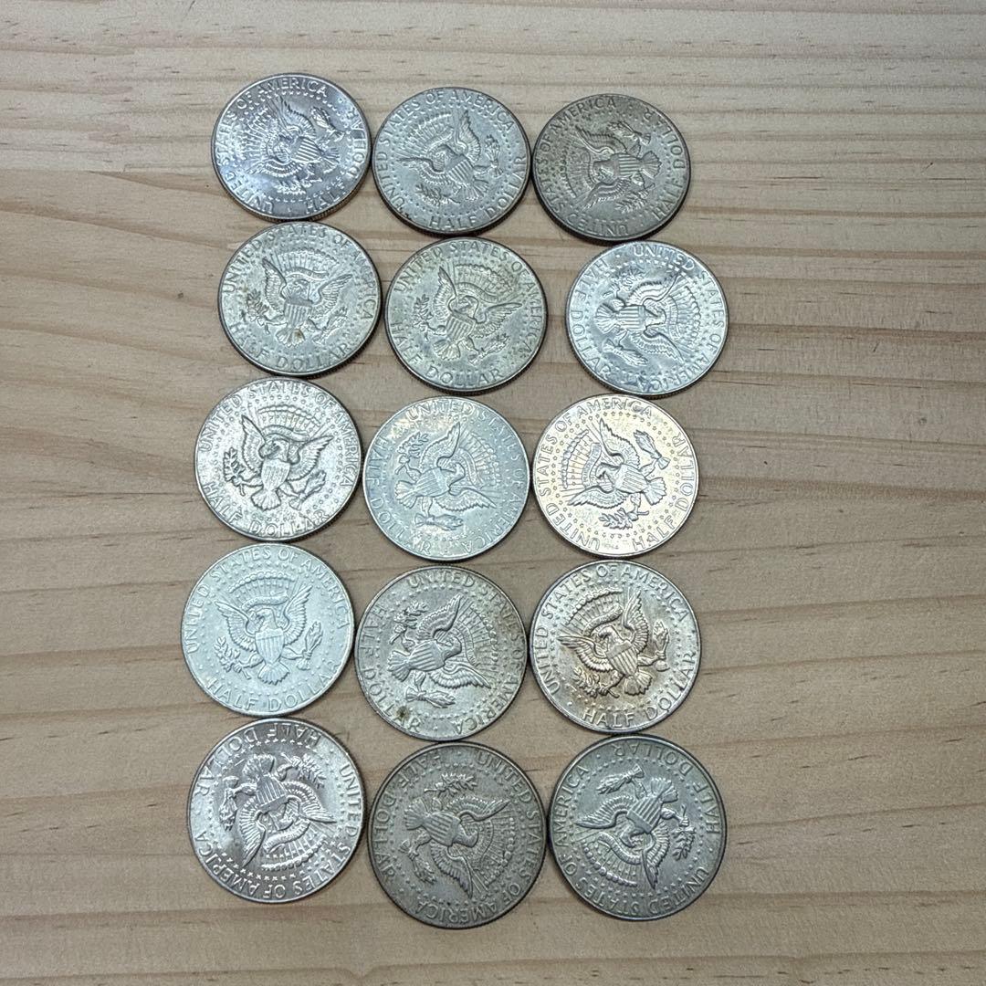 アメリカ ケネディ半ドル銀貨15枚セット