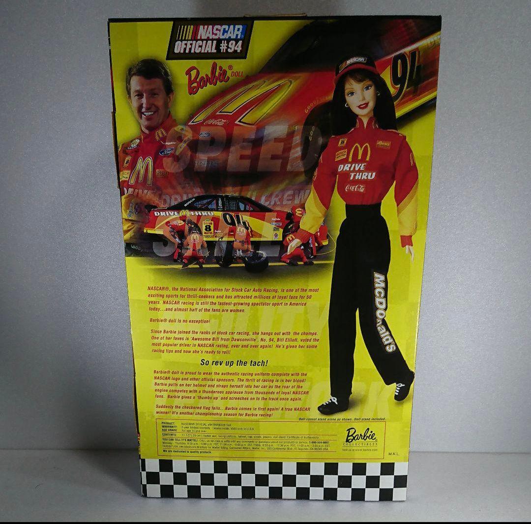 激希少レア バービー人形 NASCAR マクドナルド コレクターエディション