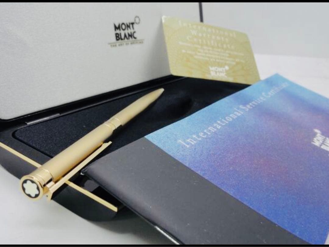 金運を呼ぶ黄金総金張り！　モンブラン　★稀少な未使用ノブレス・ドウエ