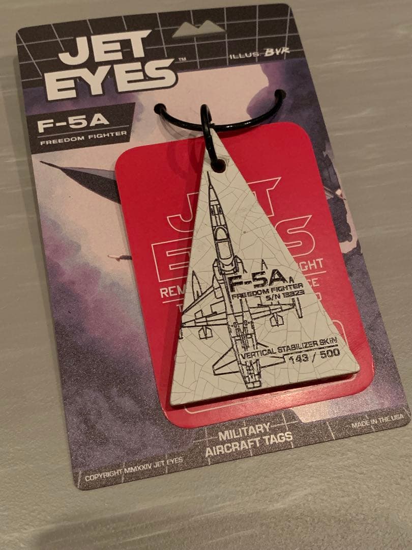 米空軍 F-5A フリーダムファイター タグ キーホルダー JETEYES