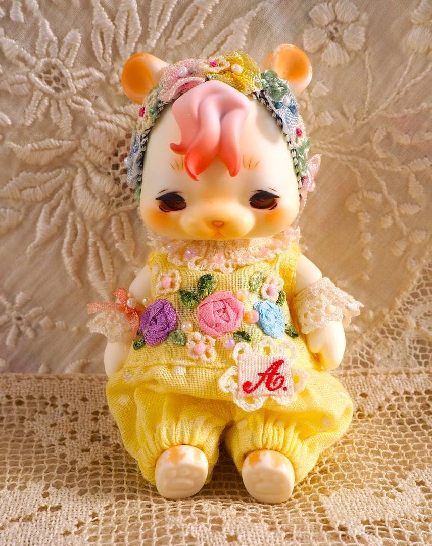 あ*こ様 lemon薔薇刺しゅうロンパース cocoriang kumukuku