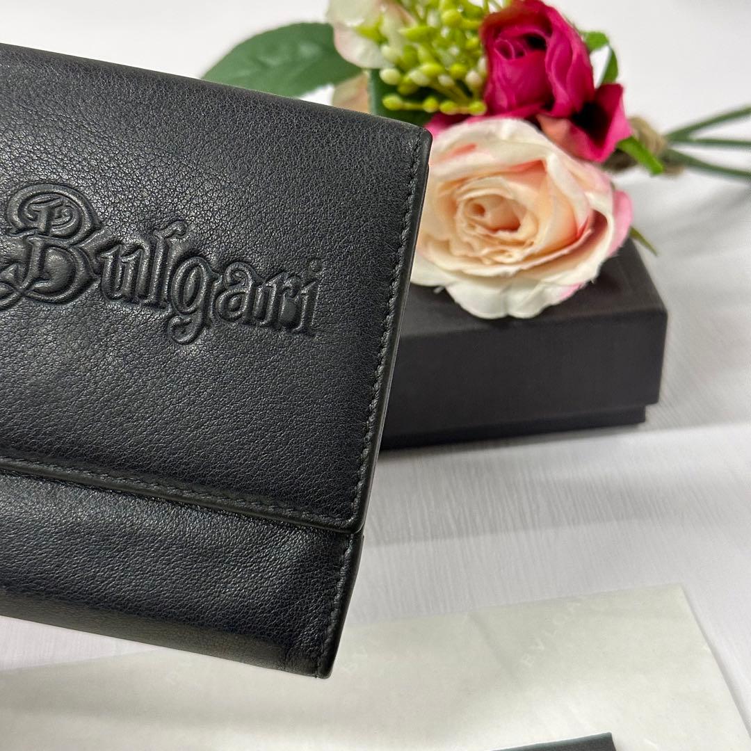 新品同様‼️ ブルガリ　BVLGARI 財布　二つ折り　折り財布　ソティリオ