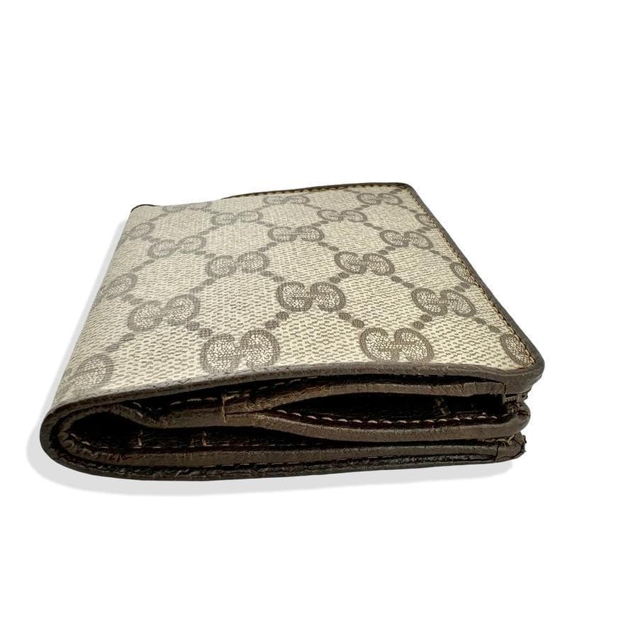 激レア　オールドグッチ　 Gucci 　財布　総柄　2つ折ミニ財布　小銭入れ有