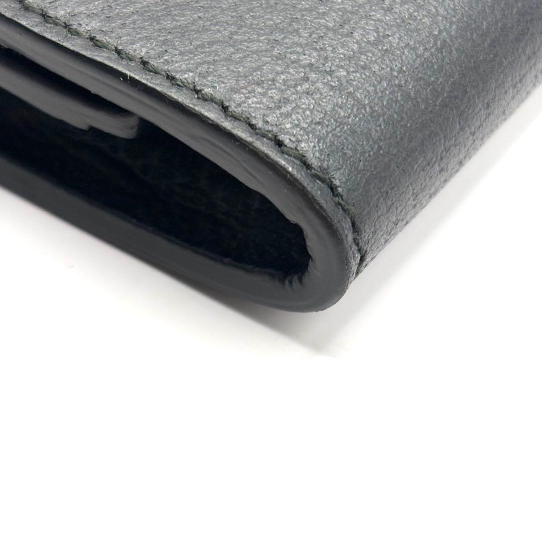 美品 グッチ ケース マーモント GG ゴールド ブラック レザー