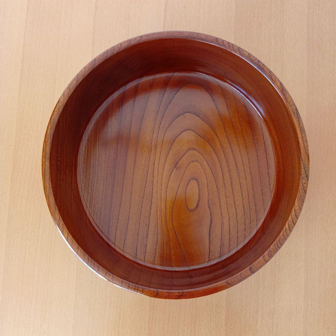 【未使用 】伝統工芸品 欅(けやき) くりぬき 茶びつ 天然うるし仕上げ