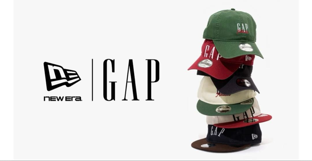新品 限定コラボ GAP×NEW ERA キャップ ネイビー