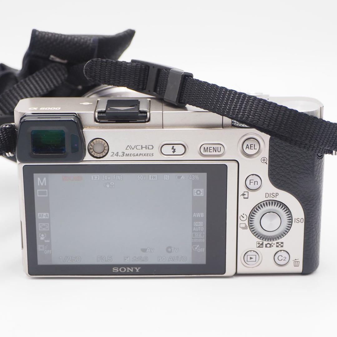 ミラーレス一眼カメラ SONY α6000 レンズセット！動作確認済み‼️