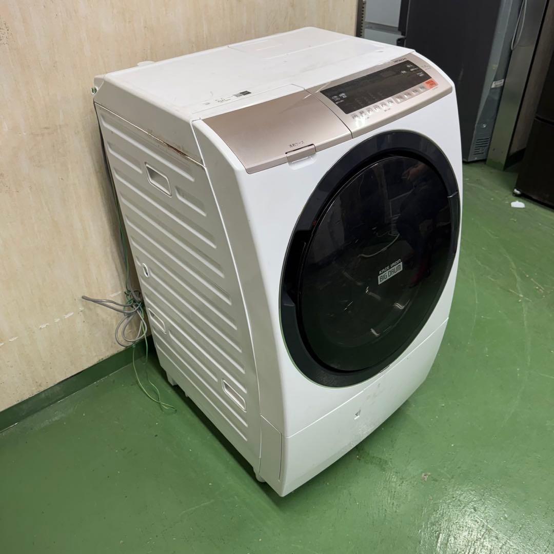 111 日立ドラム式洗濯機　乾燥付　11/6kg 小型　1人暮らし　右開き　安い