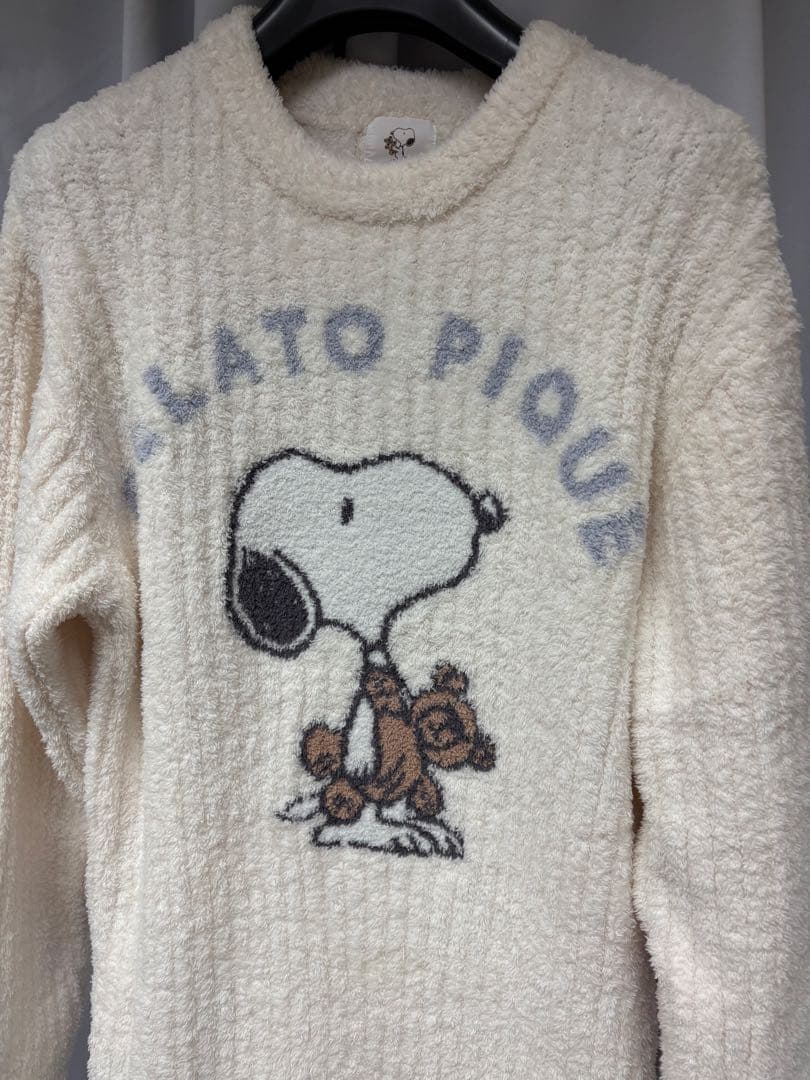 新品 ジェラートピケ SNOOPYジャガードワンピース スヌーピー ジェラピケ