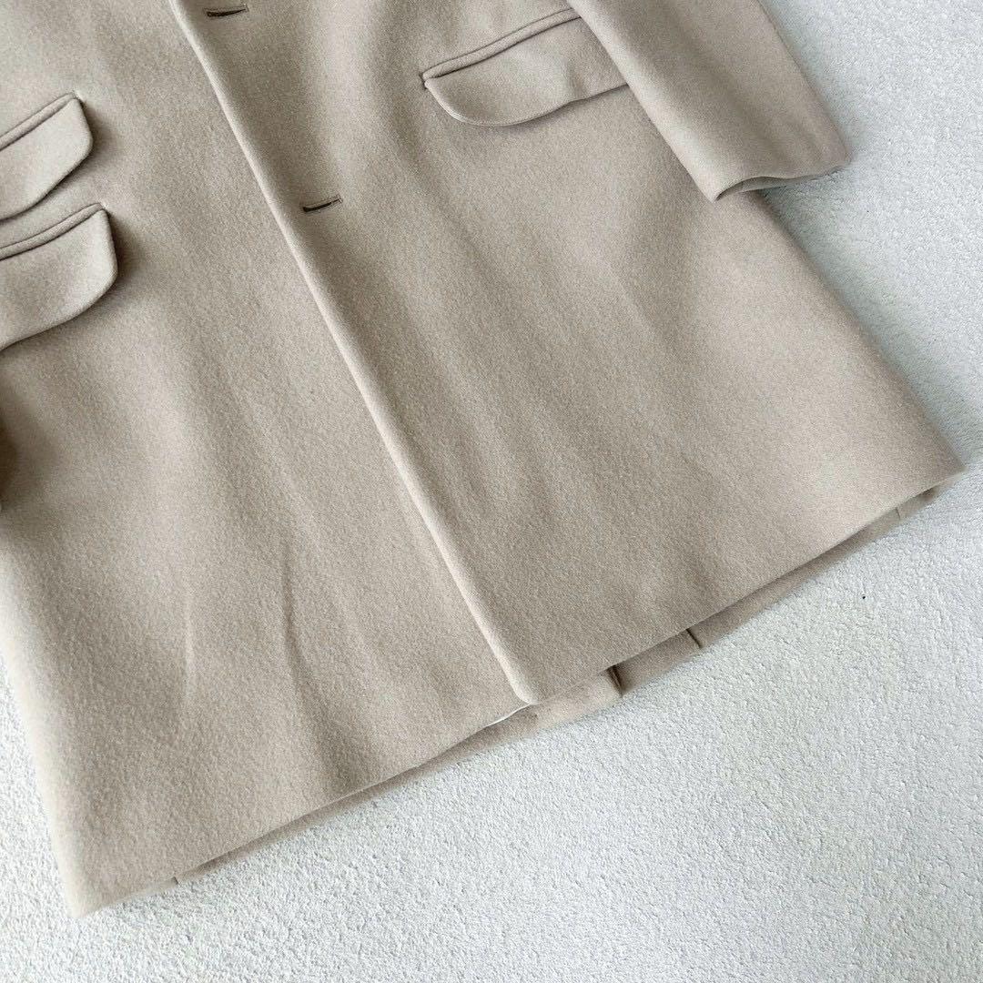 美品✨　ドゥロワー チェスターコート　シングル　　シルク　ベージュ　36