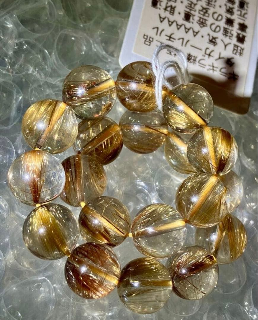 艶、照り、超クリア♪高品質5Aグレード✨タイガールチルクォーツのブレスレット