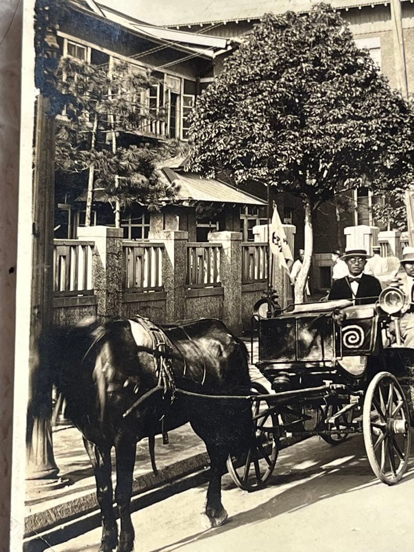 古い中国写真　奉天駅前