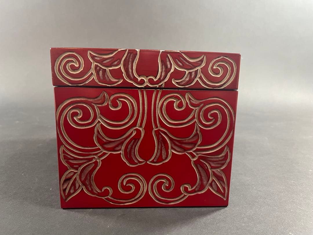 7 茶箱 かまくら彫 日光彫 茶道具 茶器