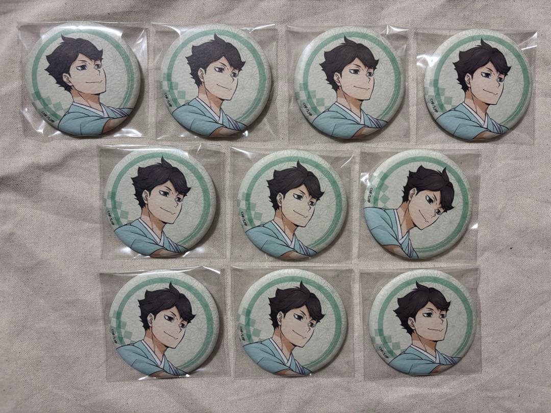 及川徹 缶バッジ 新春の頂 ハイキュー