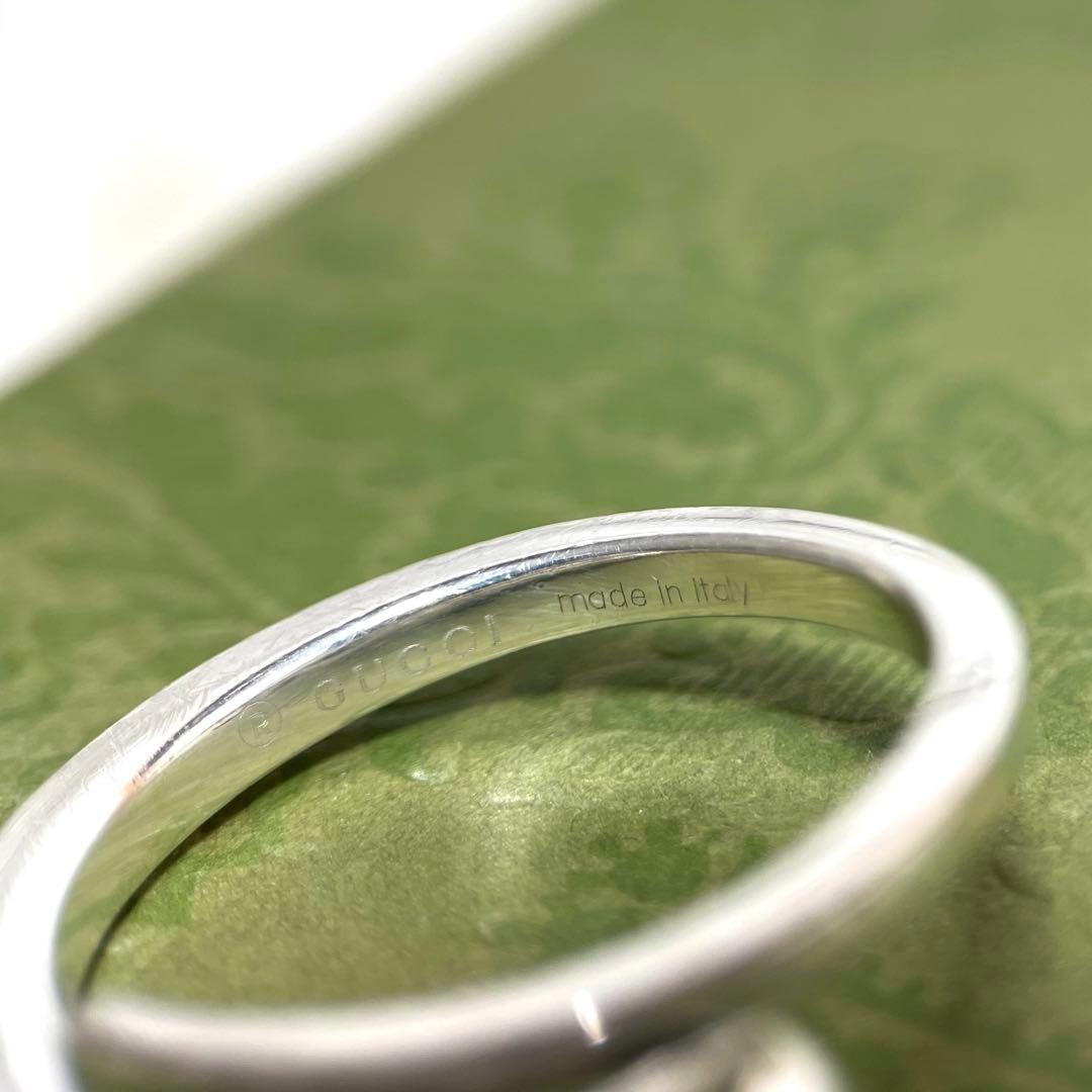 GUCCIグッチ 釘モチーフ　スネークリング　ネイル　20号　ポーチ付属