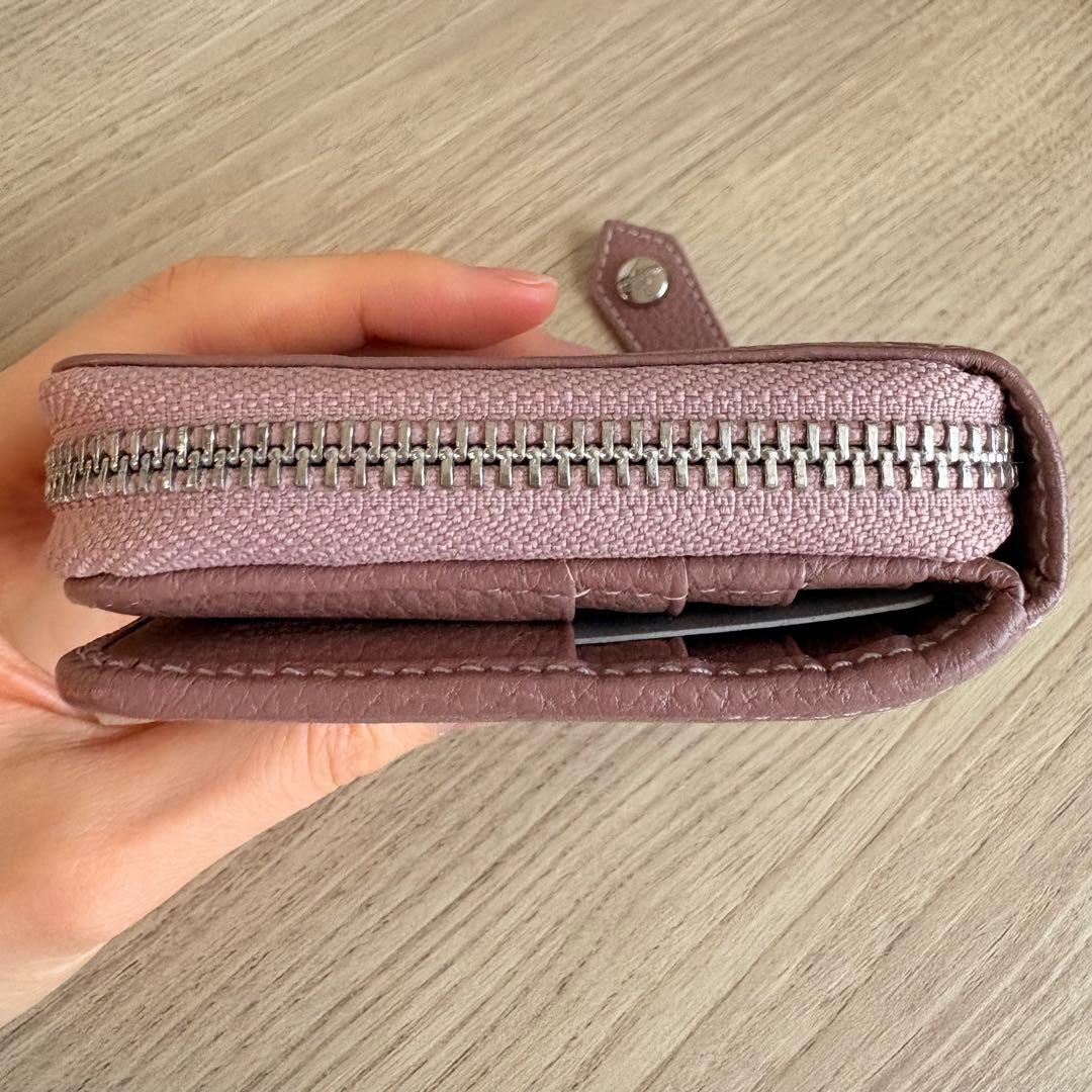 美品　ヴィヴィアンウエストウッド　二つ折り財布　くすみピンク　レディース