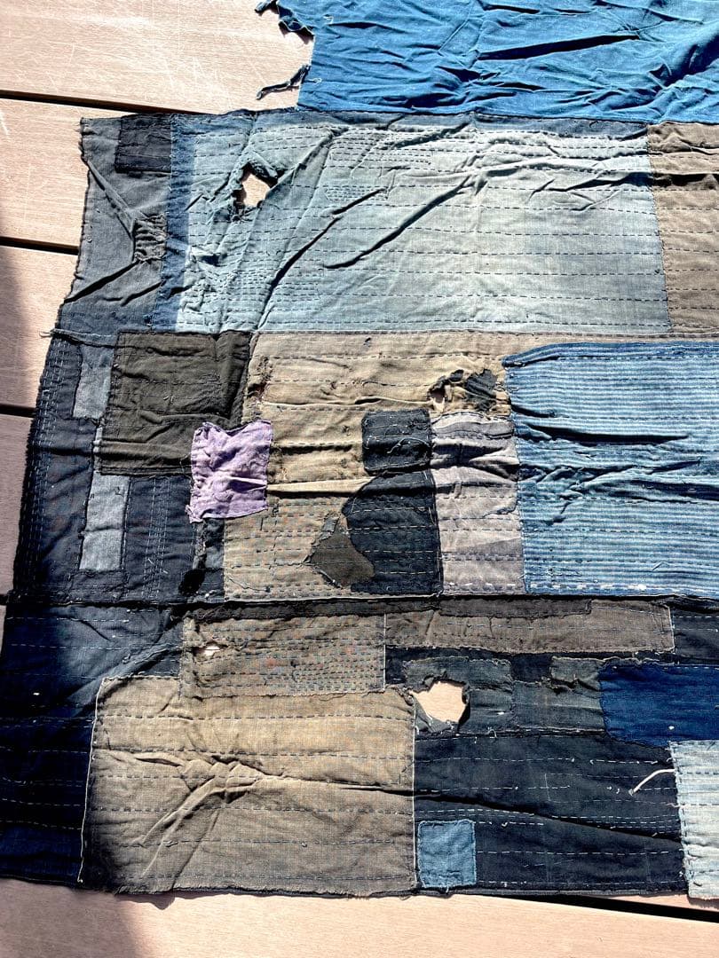 襤褸 本物 古布 ③ 大判 寄せ布