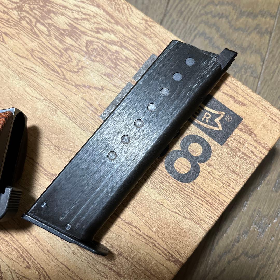 マルゼン ワルサー P38 ブラックメタル　木グリ付