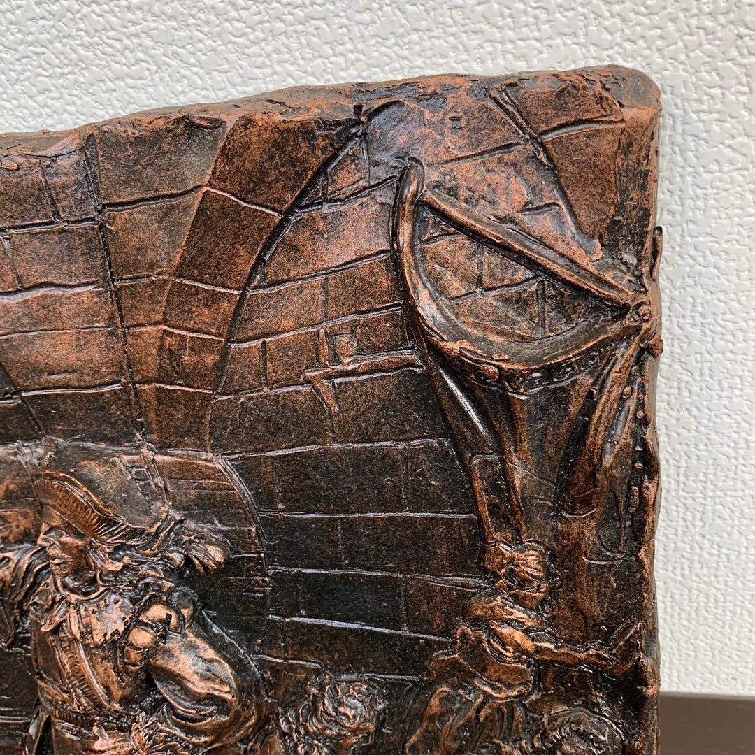 希少 ヴィンテージ 銅色 酒場のレリーフ