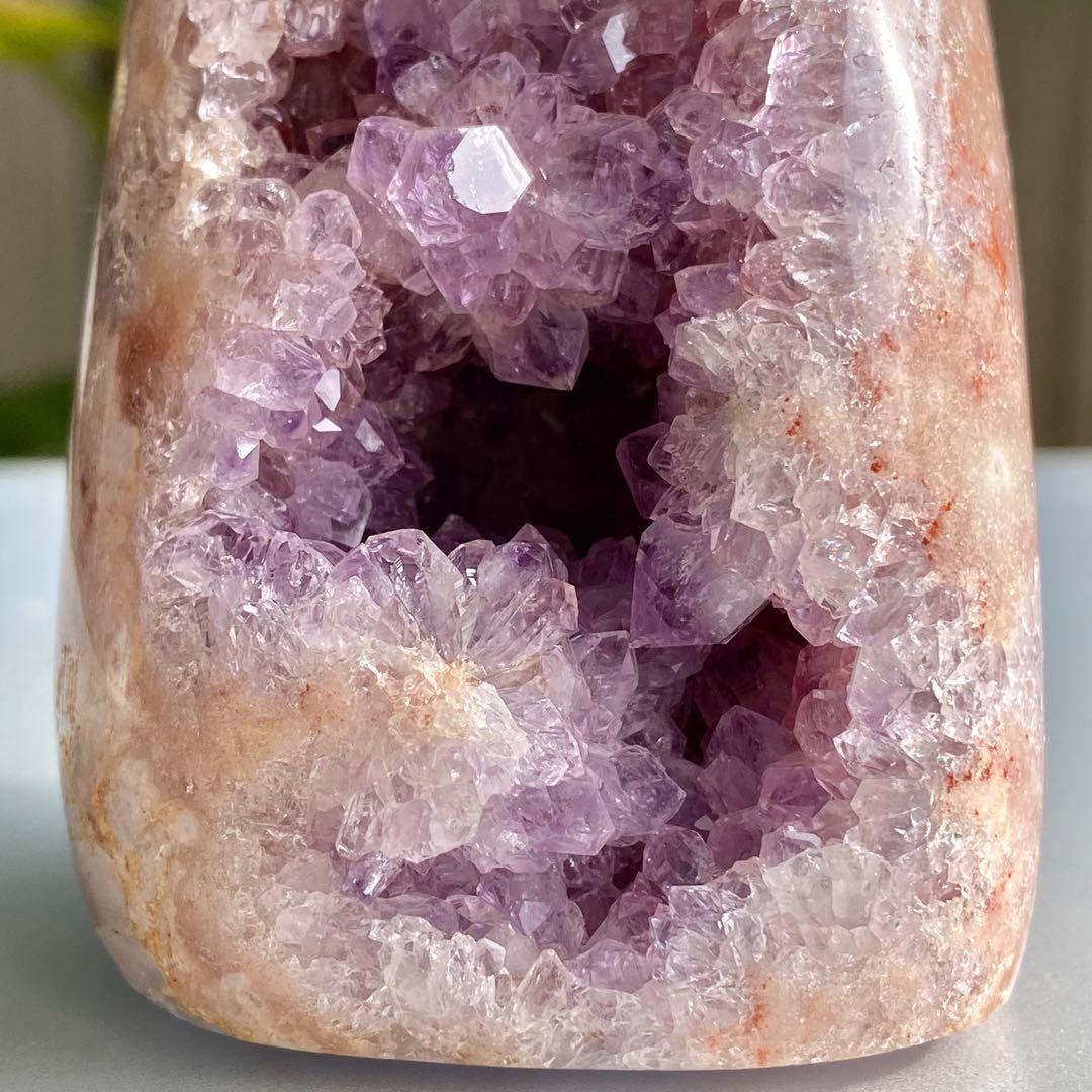 【 天然石 ピンクアメジスト アメジスト ドゥルージー ドーム 紫水晶 】