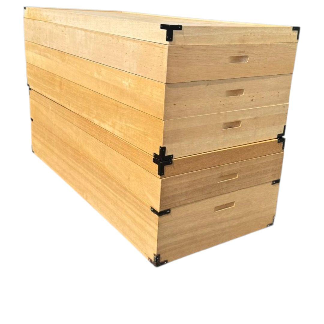 【希少】桐の衣装箱 2個セット 着物 和服 桐たんす 桐箪笥 昭和 レトロ