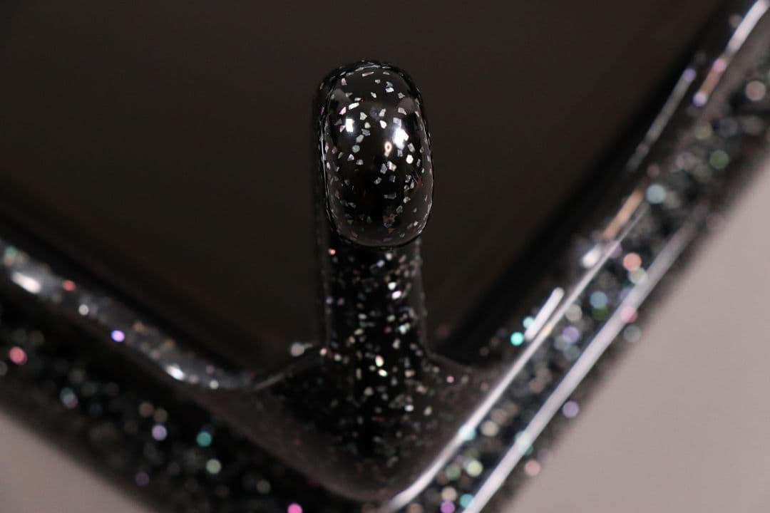 MA486 輪島塗 塗師 輪洲作 青貝 黒塗 花台 共箱 平卓 木製 螺鈿 輪州