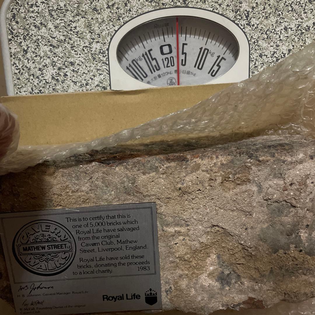 【希少・証明書付】TheBeatles キャバーンクラブのレンガ　ビートルズ