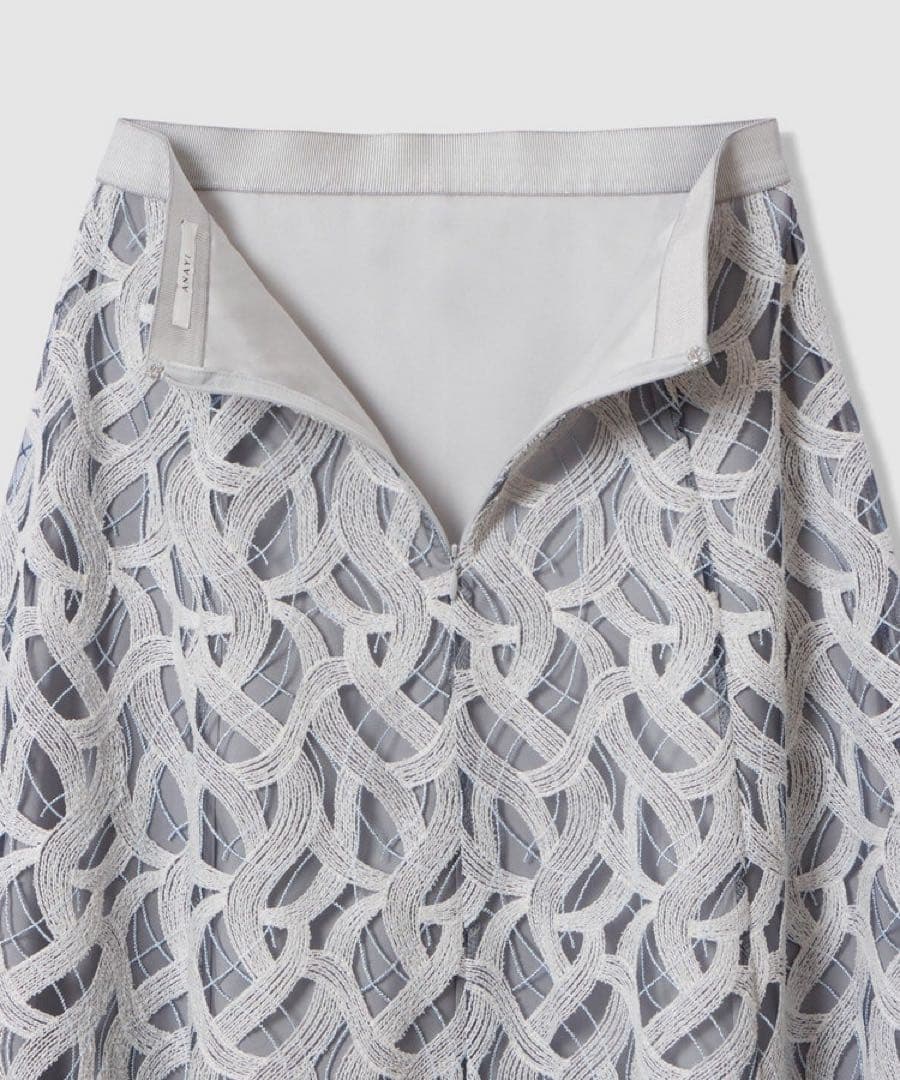 M 新品 ANAYI カスカータチュール切り替えフレア スカート