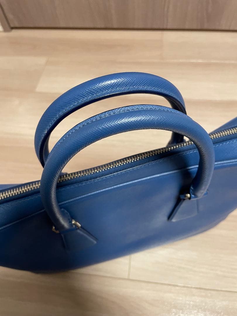 PRADA ビジネスバッグ 青