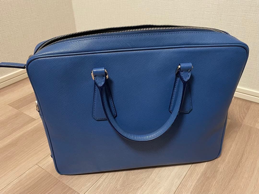 PRADA ビジネスバッグ 青