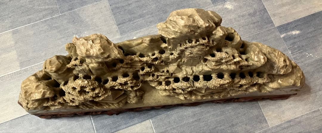 N3578 中国 寿山石 彫刻 置物