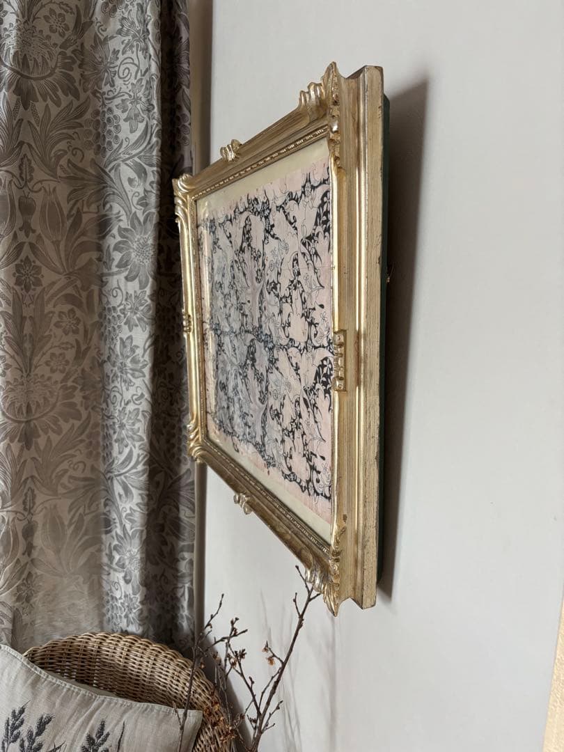 vintage アートフレーム　額縁　アールデコ　検）ウィリアムモリス