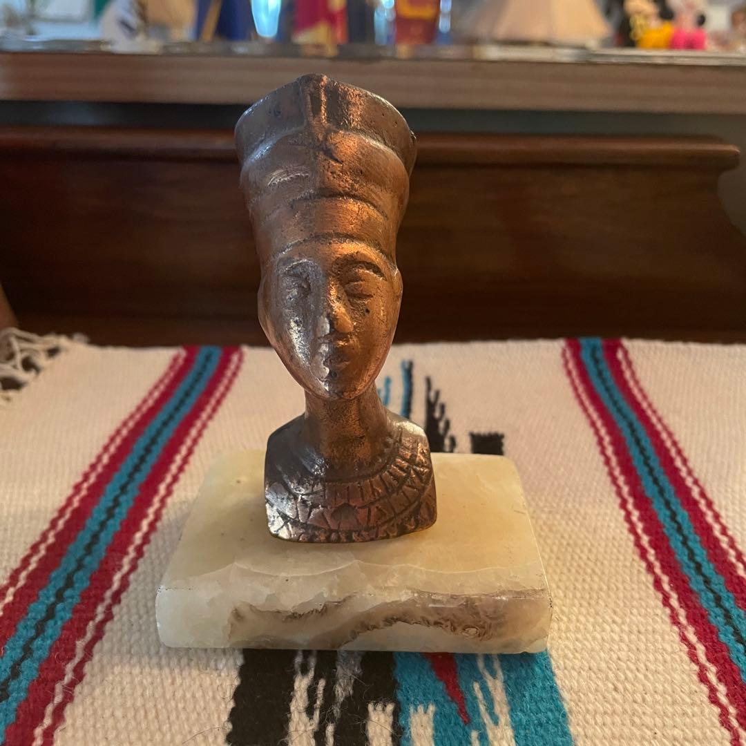 希少品！50s〜60s エジプトアンティーク　ネフェルティティ胸像ヴィンテージ