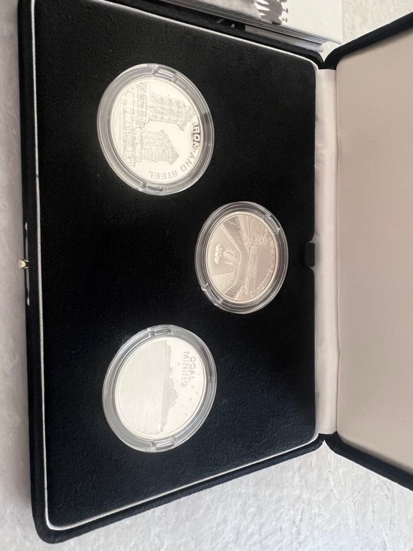 日本の産業革命 銀製記念硬貨3枚セット