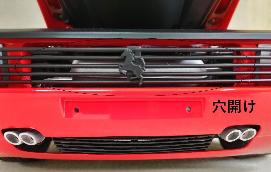 ●セール●テスタロッサ● ポケール フェラーリ 穴アケ加工 1/8 スーパーカー