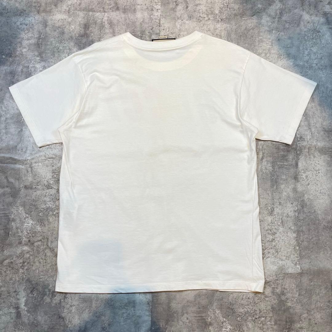 GUCCI レインボーロゴ Tシャツ ホワイト メンズ 半袖