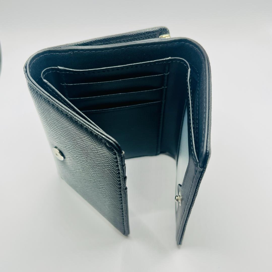 Vivienne Westwood 特価 折財布 黒 がま口 定番 シンプル