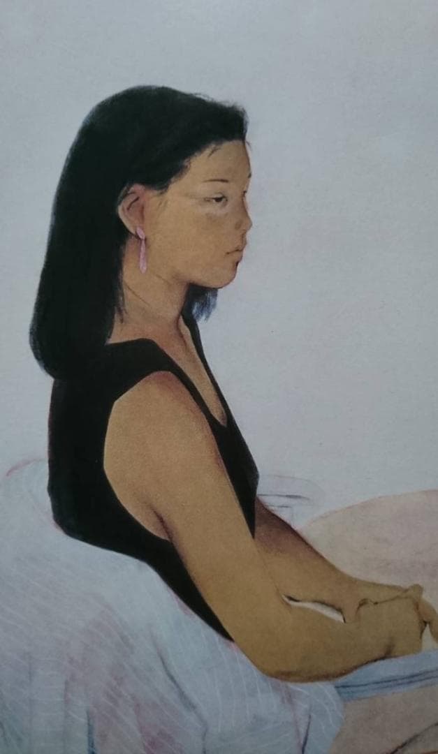 北田 克己、初夏、厳選、希少画集画、新品高級額 額装付、きただ かつみ