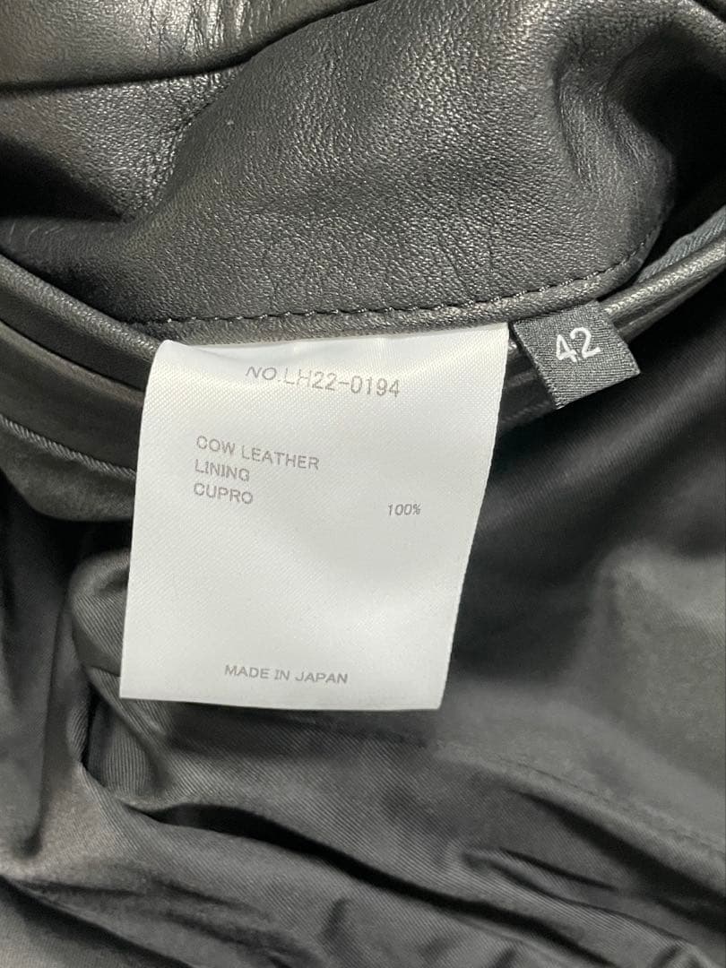 美品 LITHIUM HOMME リチウムオム ライダースジャケット