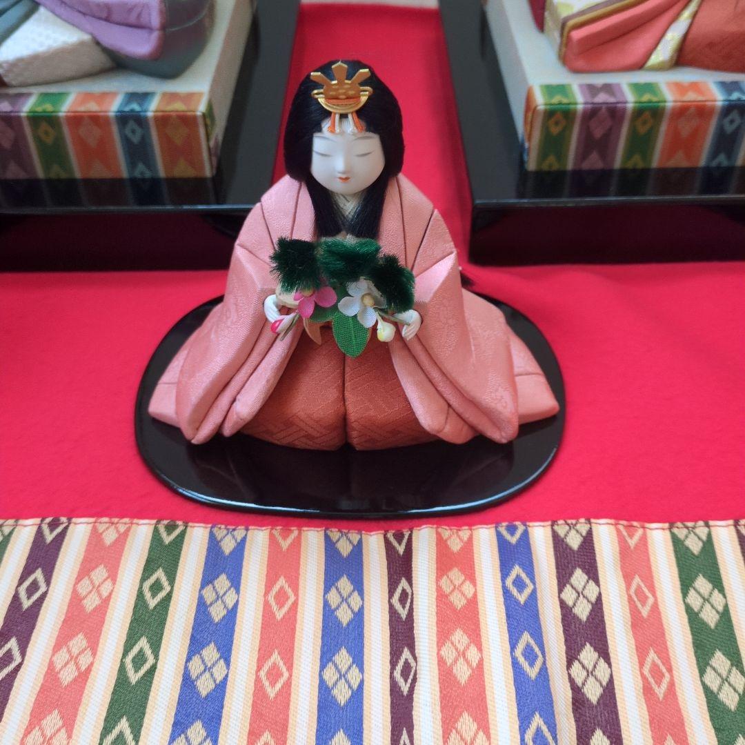 myg52 伝統的な木目込みひな人形 5体セット