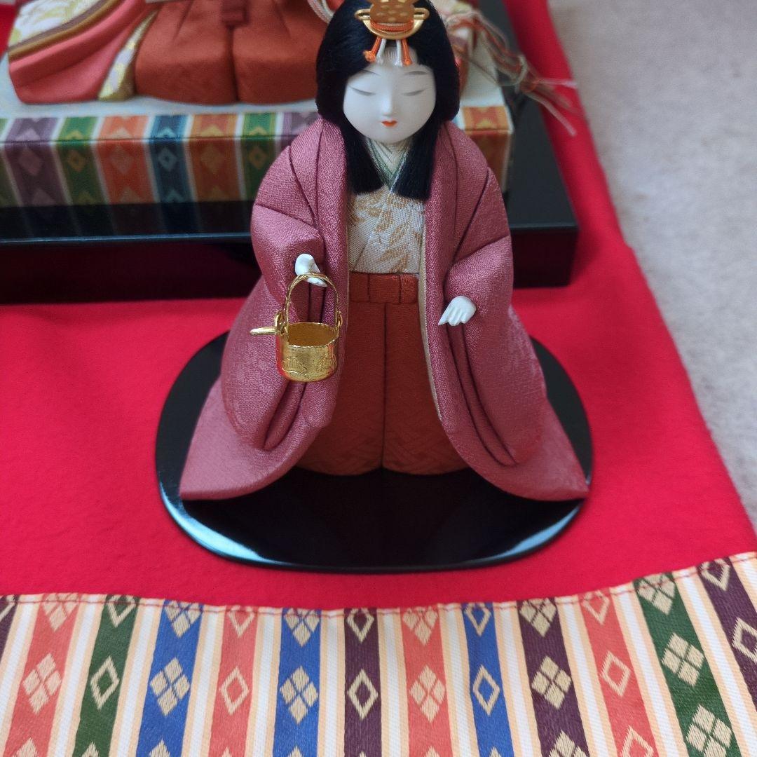 myg52 伝統的な木目込みひな人形 5体セット