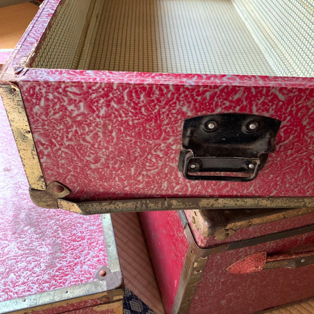 アンティーク BOX 箱 収納 衣装入 2段