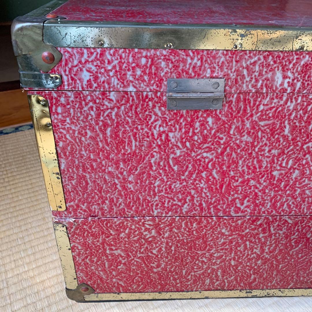 アンティーク BOX 箱 収納 衣装入 2段