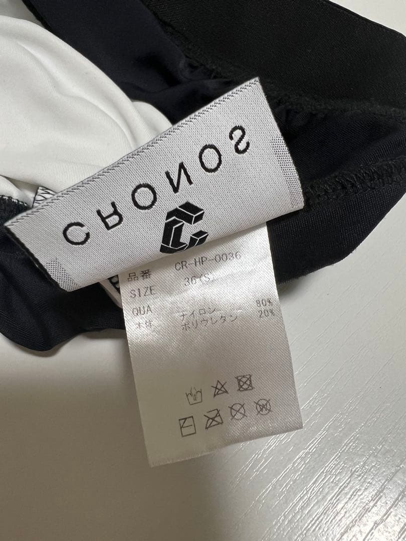 CRONOS クロノス サーフパンツ／トレーニングショーツ（ブラック×ホワイト）