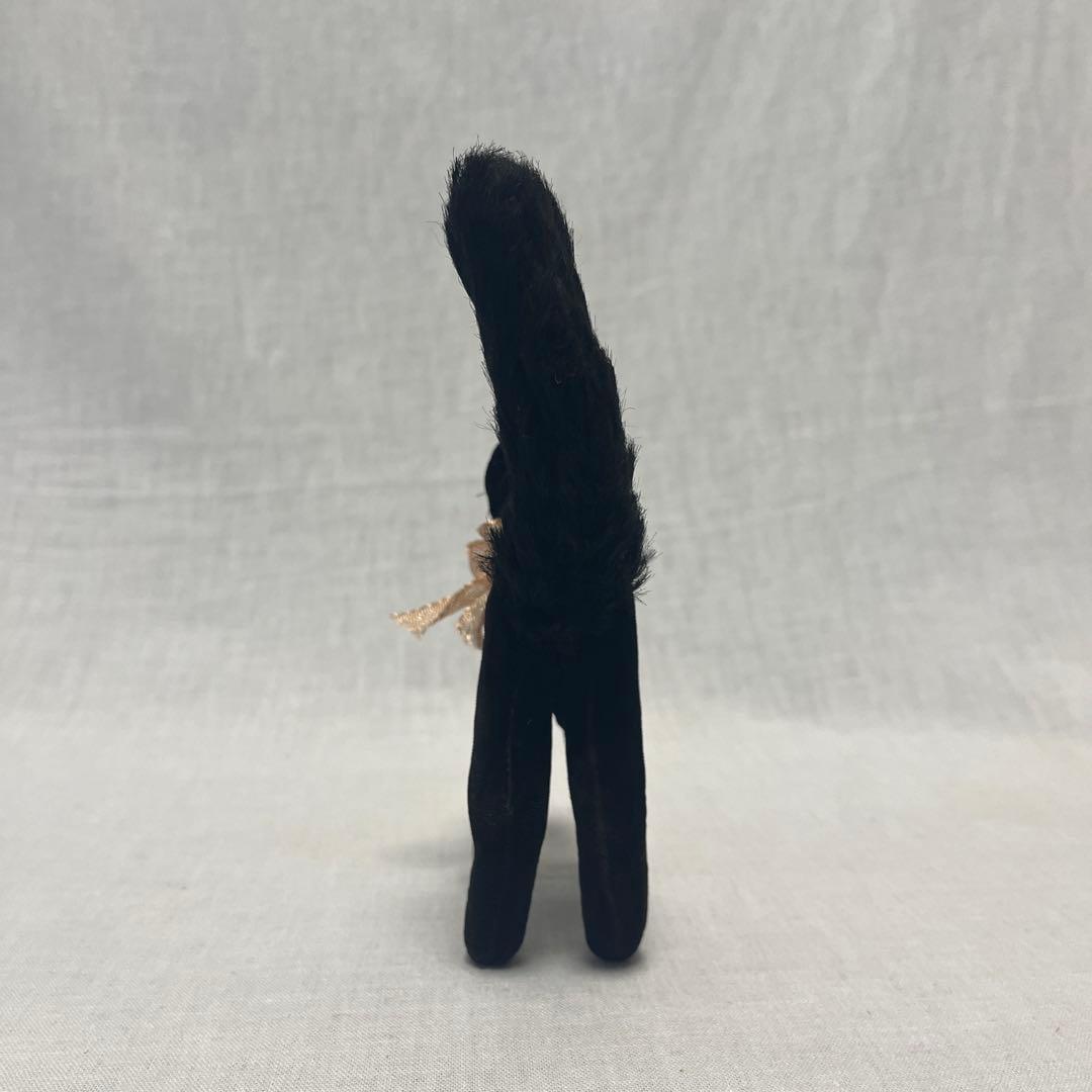 アンティーク　シュタイフ　黒ねこ　ドイツ